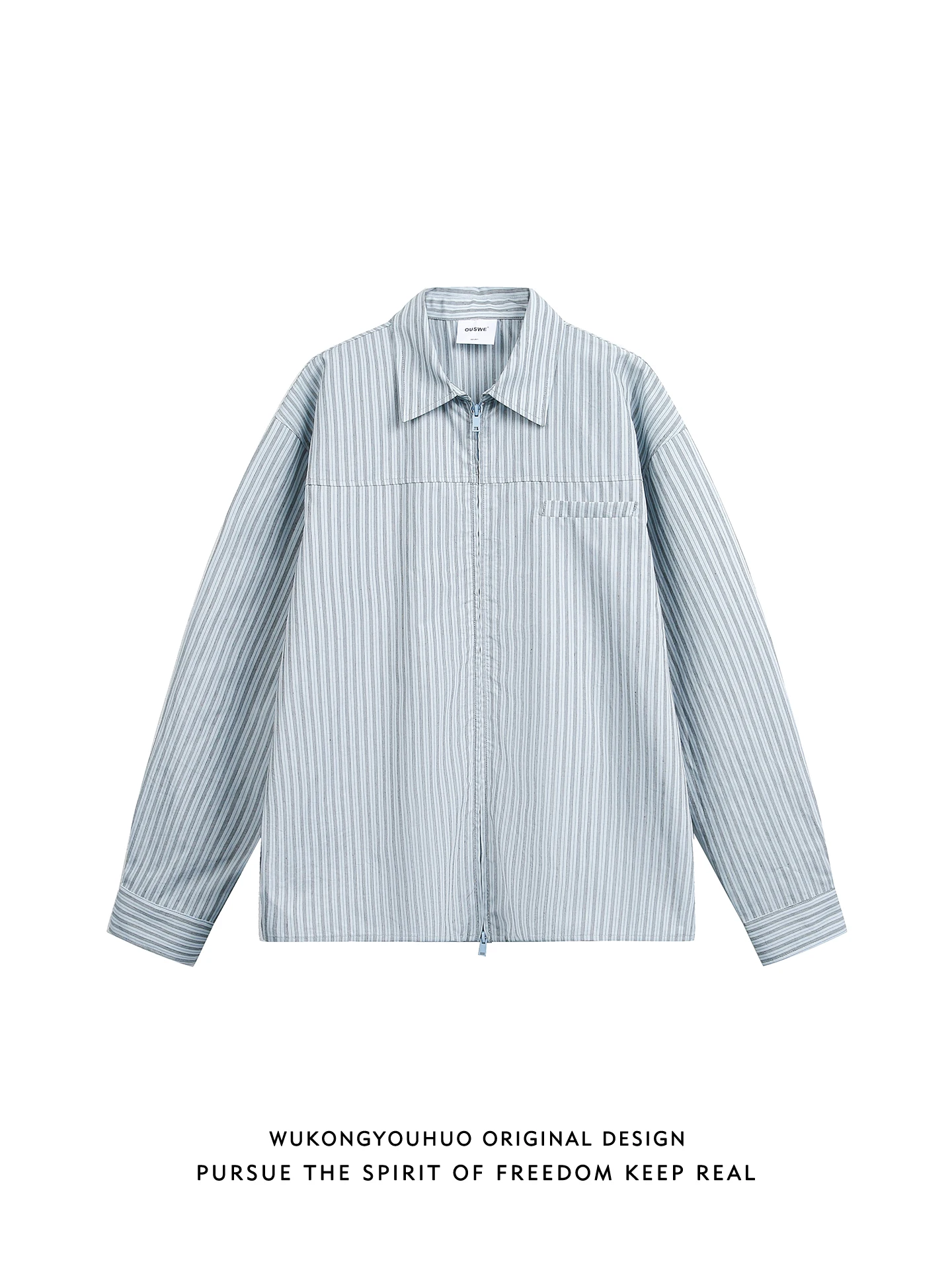 

Весенняя модная брендовая свободная мужская рубашка с длинными рукавами и вертикальными полосками, повседневная верхняя одежда для пар, износостойкая молодежная одежда