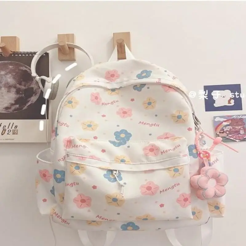 أزياء نمط جديد الحب لطيف الكرتون عارضة سعة كبيرة متعددة الوظائف حقيبة من القماش للماء حقيبة مدرسية مقاومة للاهتراء #3