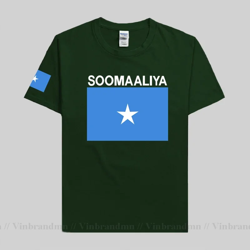 Somalia Somali T shirts Men Newest Fashion Jerseys Nation Team 100% Cotton T-shirts Clothing Tees Country Flag Soomaaliya SOM SO