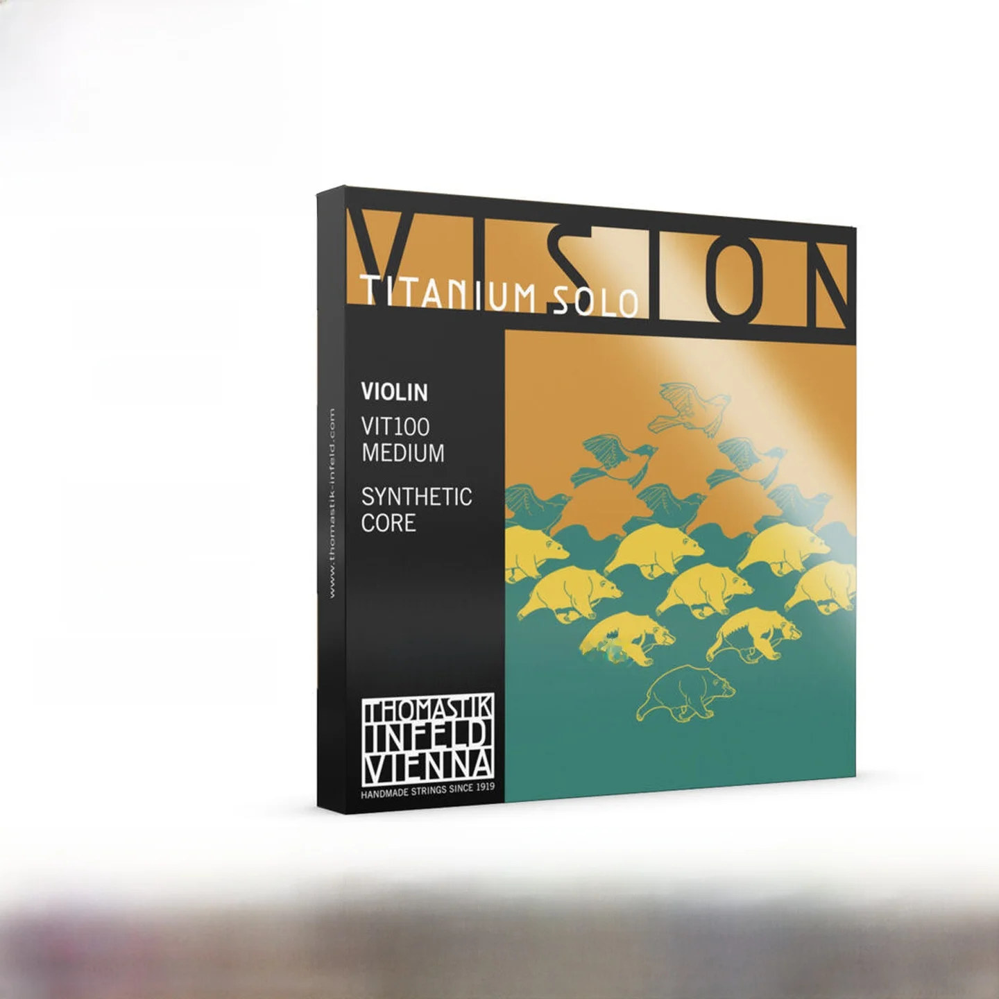 Cuerdas de Violín Soloist Vision VIT100 de Aleación de Titanio, Juego de 44 Cuerdas, Afinación Personalizada, Cuerdas de Violín de Grado Profesional