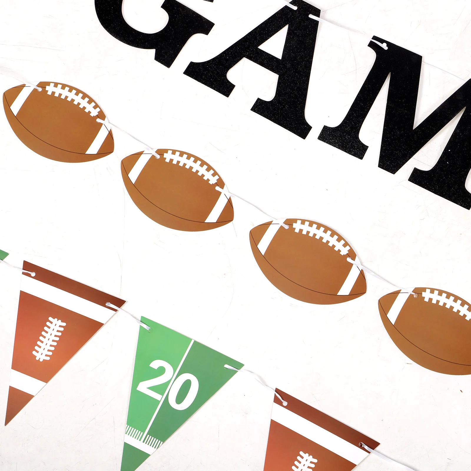 

3Sets Football Birthday Party Decorations Themed Banner Wall Hanging Flags for Kids Teens Adults Fans Celebrations