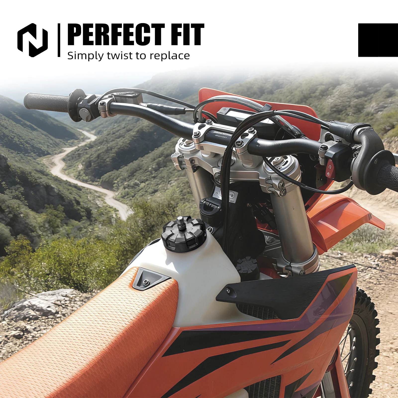 Kraftstofftank-Verlängerungsrohr-Kit & Tankdeckel für KTM EXC 300 EXCF 350 XC-F 350 für Husqvarna TE 300 GasGas EC 300 2024 2025 2026 – Detail 9