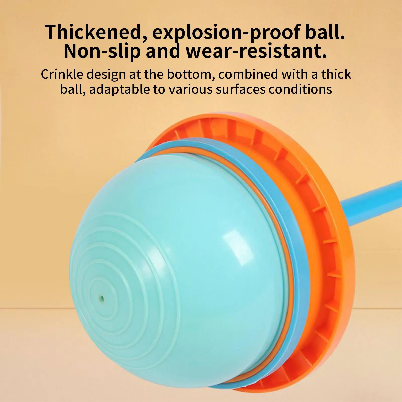 Piłka do skakania dla dzieci, sporty równowagi, pałeczka do skakania z uchwytem, teleskopowa piłka do skakania dla chłopców i dziewcząt, do użytku na zewnątrz i wewnątrz.