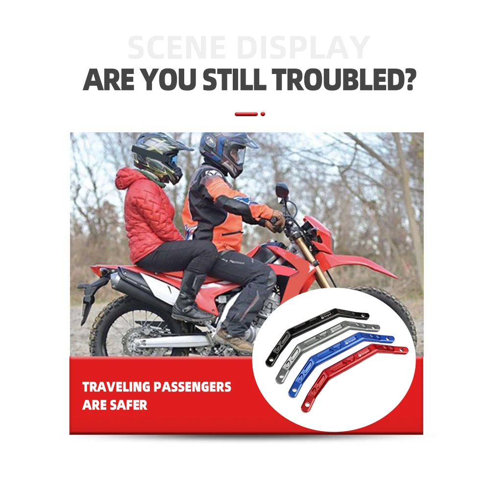 مقابض مسك خلفية للركاب والدراجات النارية ، قضيب المقعد ، شريط الإمساك اليدوي ، هوندا CRF250L ، CRF250 ، سباق 47 ، m1.6-من ،