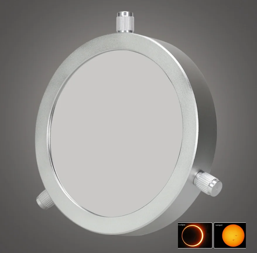 

7.2-8.2inch Astronomical Telescope Solar Filter Astrosolar Safety Sun Film Metal Frame Sunspot Corona Eclipse Observe Photo