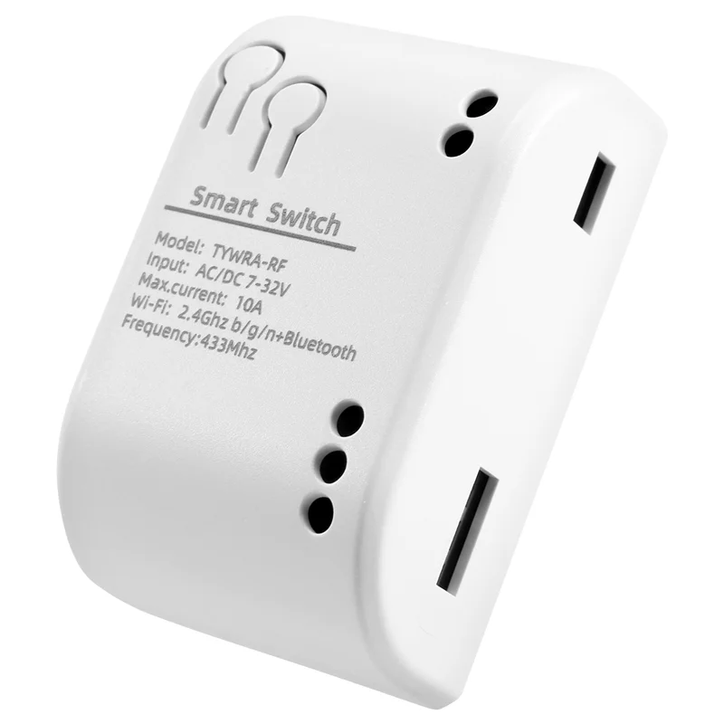 ABMF-1CH RF Smart Switch 7-32V AC DC WIFI Tuya Remote Control 433 Light Switch 10A Rele Relay Self-Locking Interlock Inching