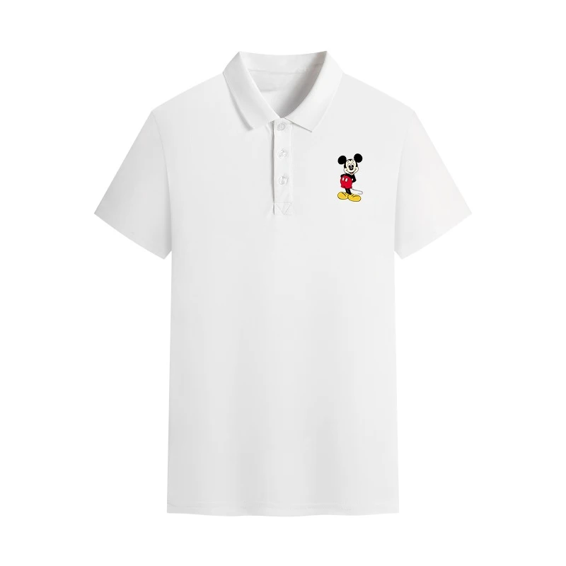 2025 صيف جديد موضة عادية قميص بولو الطباعة تصميم شخصي في الهواء الطلق الترفيه الرياضة تنفس حجم كبير