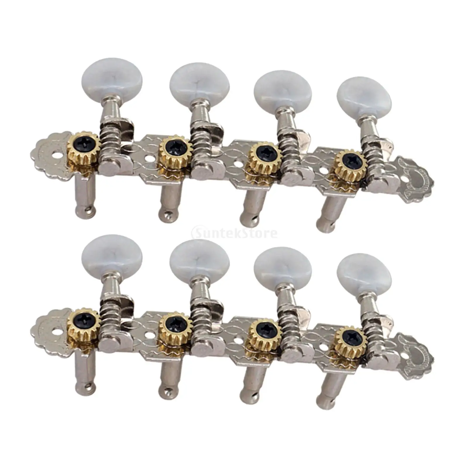 2pcs R+L Mandolin Parts Tuning Pegs Keys Tuners String Machine Heads Set Mandolin Tuning Button Instruments Accessory