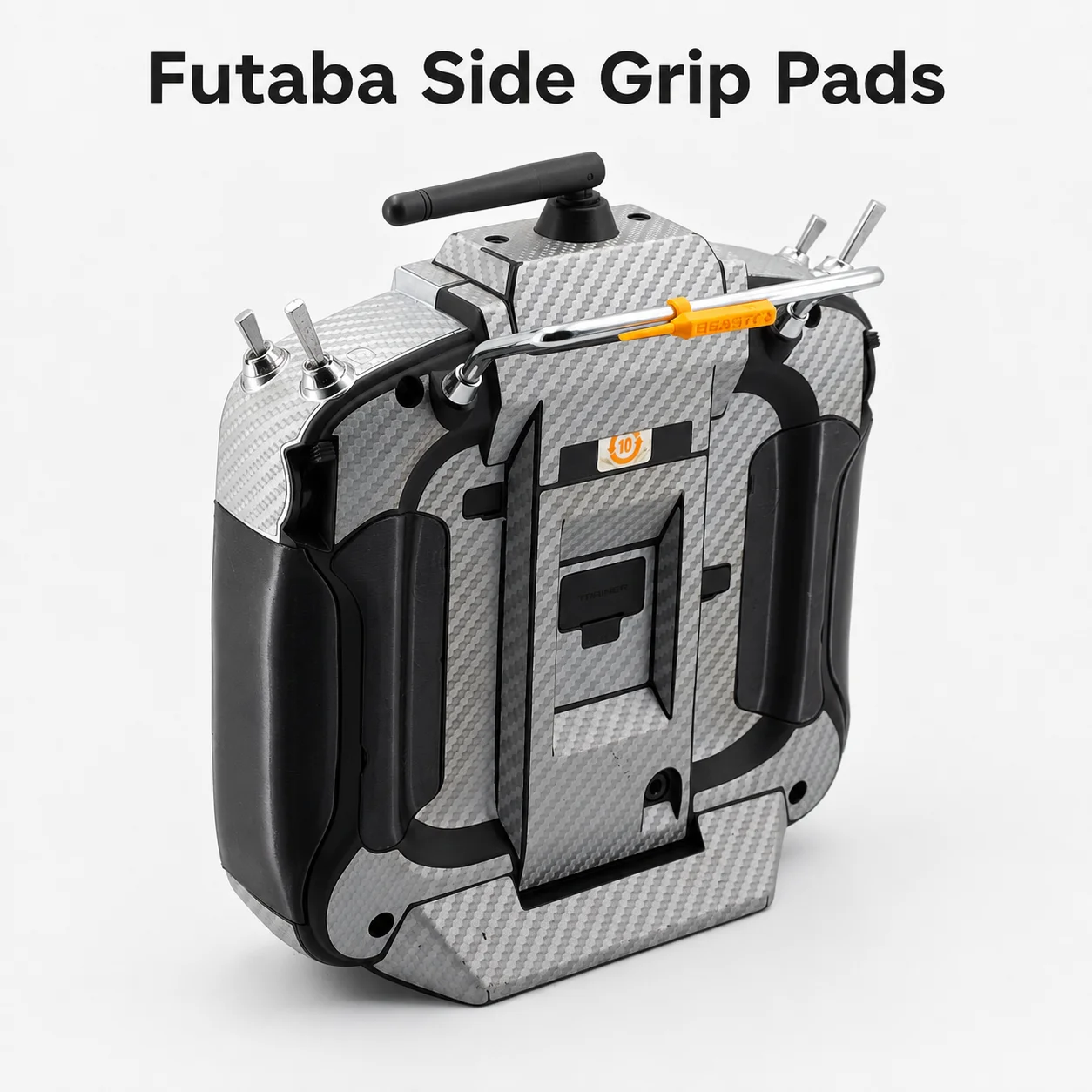 For Futaba 14SG/16SZ/18SZ Transmitter Side Grip Handle Pads, 4PCS 3D Printed TPU Non-OEM Replacement, Anti-Aging, Multi-Color
