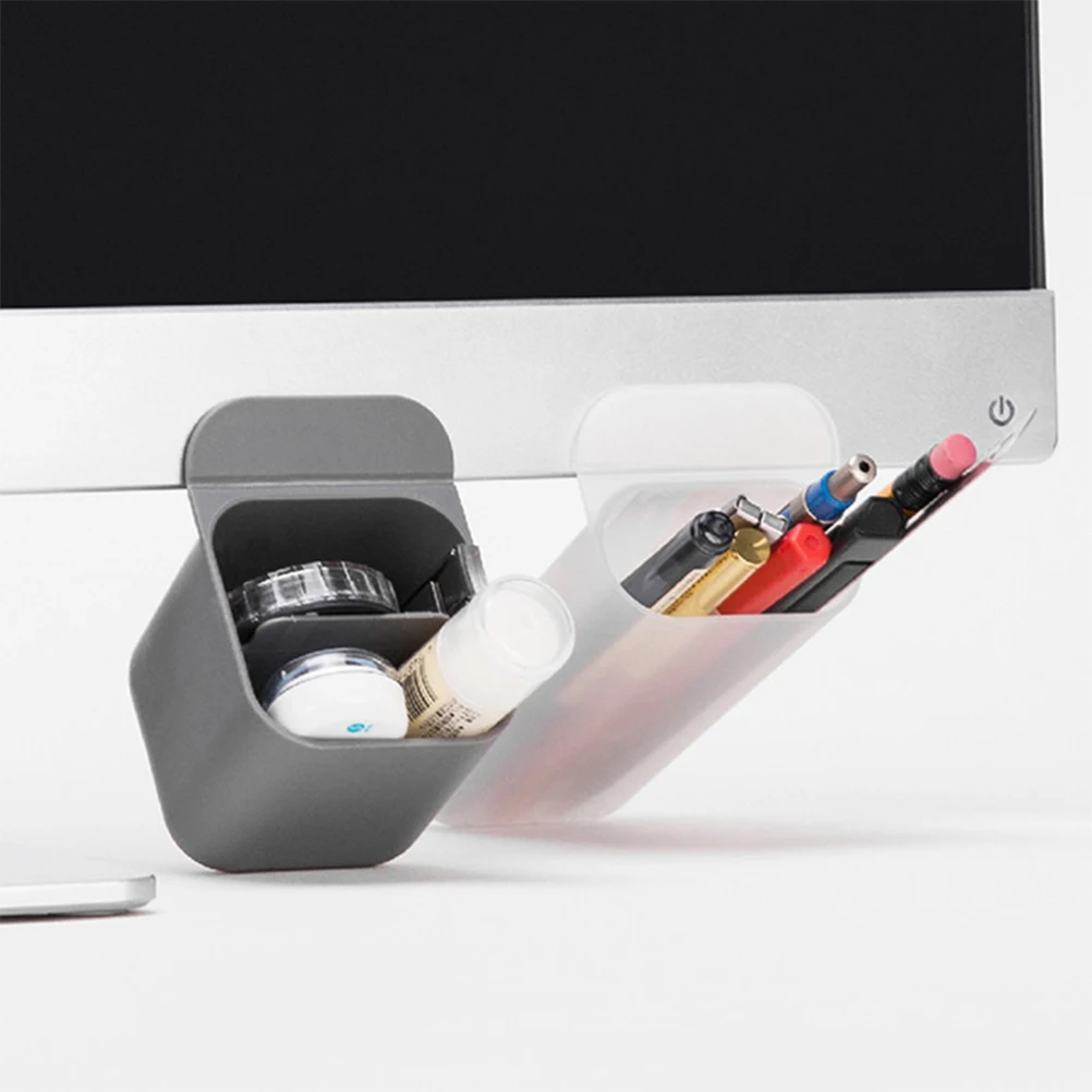 

2pcs Pen Plastic Pencil ganizer Self Adhesive Self Adhesive Pencil Holder Desktop Storage Stationery Desk Tidy Office Supplies