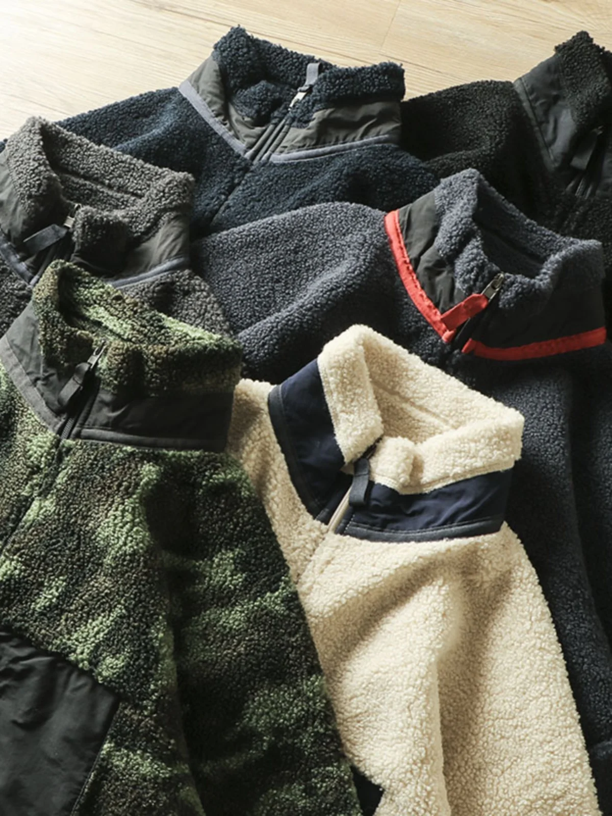 Jaket Kerah Tinggi Berlapis Hangat dan Nyaman untuk Pria, Pakaian Musim Gugur dan Musim Dingin Berkualitas Tinggi, Gaya Muda