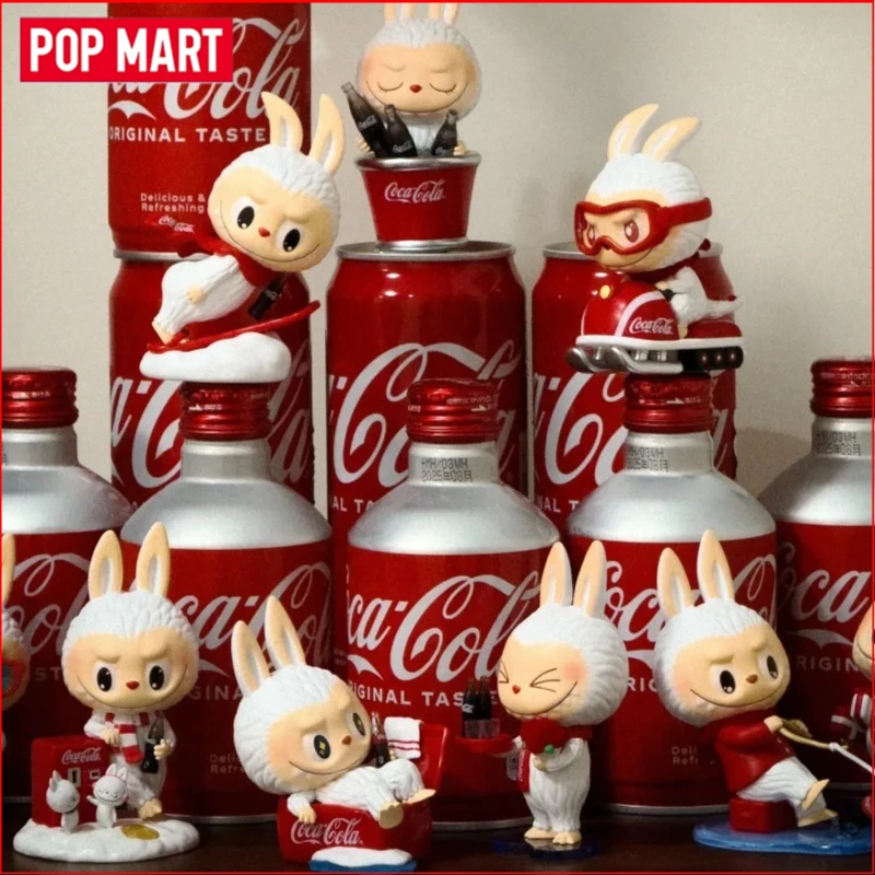 

Genuine POP MART LABUBU THE MONSTERS Coca-Cola Series Blind Box Toys Kawaii Anime Action Figure Christmas Gift