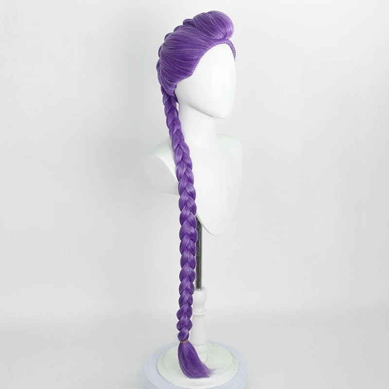 Film Kpop Cosplay Pruik Rumi Demon Hunters Paarse Kleur Lang Haar Hittebestendige Synthetische Pruiken Carnaval Props
