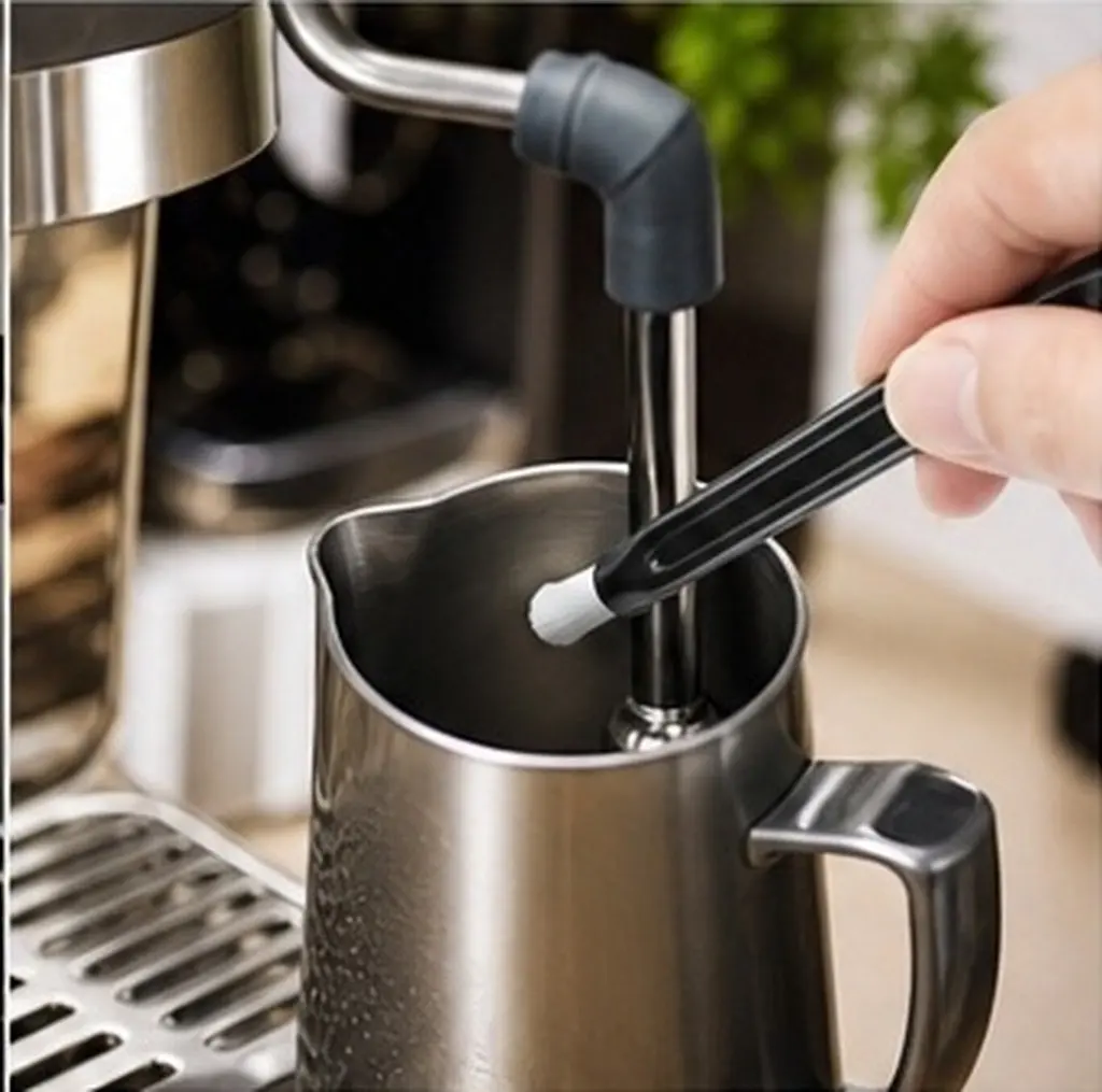 5Pcs Espresso Machine Cleaning Brush Kit for Coffee Maker, Grinder, Milk Frother & Bean Hopper