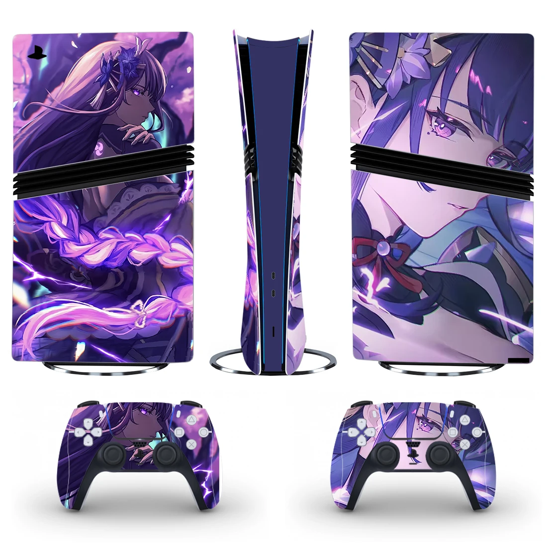 Genshin Impact PS5 Pro Digital Skin Sticker Protector Decal Cover for Console Controller PS5 Pro Skin Sticker Vinyl