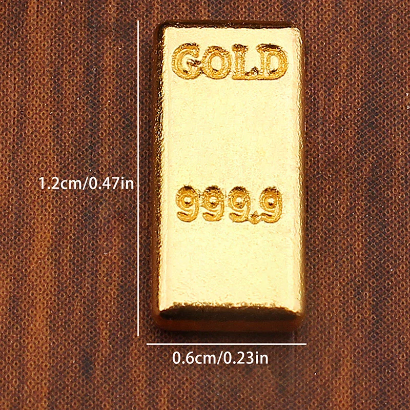 50 ピース/セットドールハウスミニチュア金塊モデルドールハウスの装飾子供のふり遊びおもちゃギフト