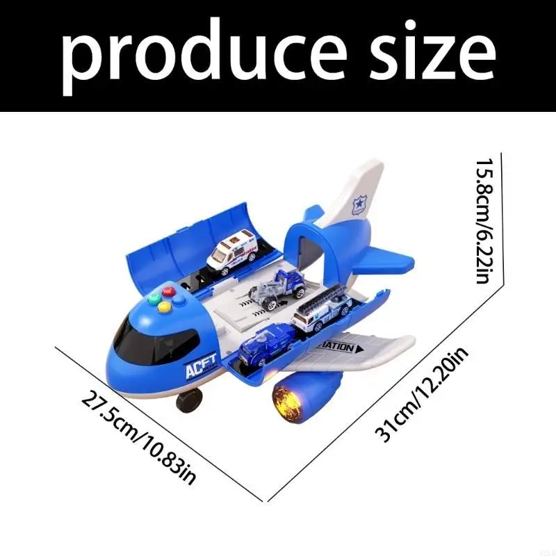 Simulation Transport Cargo Aircraft Toy With Play Vehicle Diecast Car Enhancing Fine Motor Skill For Toddler Boy Gift A2UB