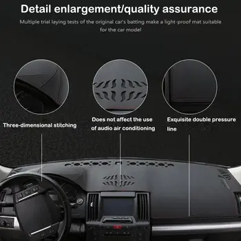 Kožená podložka do palubní desky, sluneční clona, antireflexní koberec, autodoplňky pro Toyota Crown Royal Majesta S200 2009 2010-2013 10 nejlepší prodej Rohožka do palubní desky Toyota Crown - №1