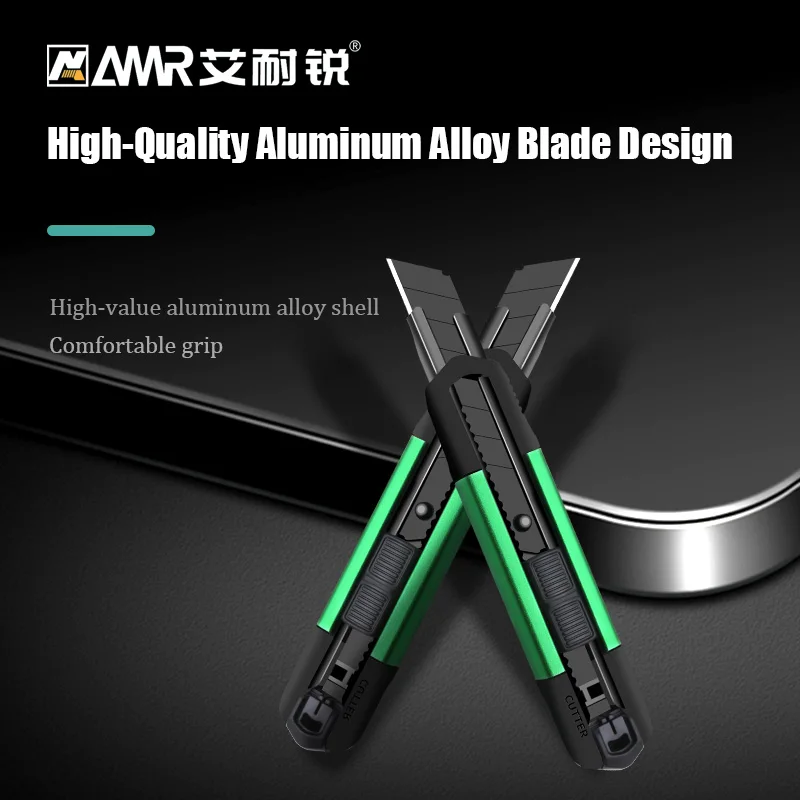 SK5 Alloy Blade Sharp Utility Knife Aluminum Alloy Hand Paper Cutter Electrician Knife 18mm for Office School Stationery Supplie