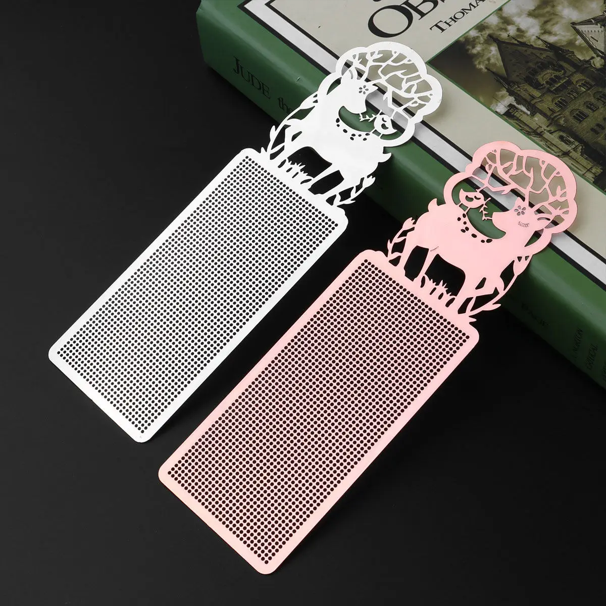 

Mesh Canvas Sheets Rose Metal DIY Cross Stitch Embroidery Sheets for Bookmarks Pendants Craft Kits Hollow Out