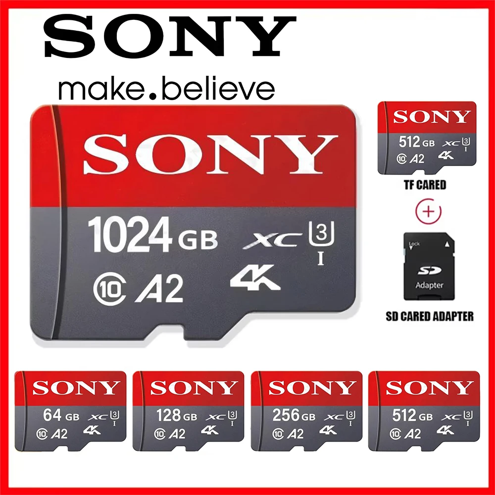 Sony Real Capacity 1 ТБ Micro TF SD-карта 512 ГБ 256 ГБ SD-карта высокоскоростной Cartao De Memoria 128 ГБ для Sony Lenovo Phone PC Sony Real Capacity 1 ТБ Micro TF SD-карта 512 ГБ 256 ГБ SD-карта высокоскоростной Cartao De Memoria 128 ГБ для Sony Lenovo Phone PC