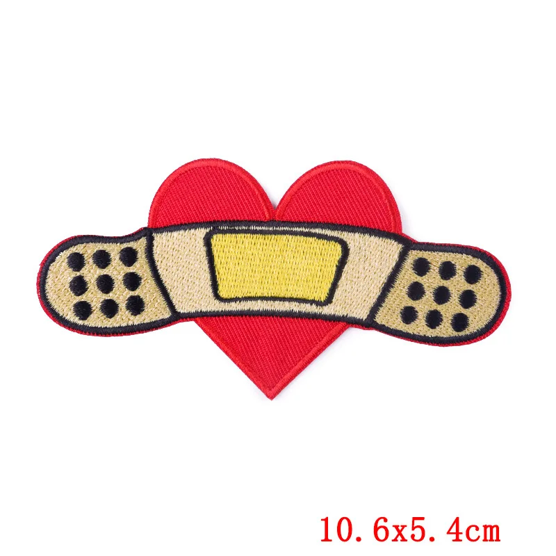 مصمم فاسق الحب القلب الحديد على خياطة التطريز شارة بقع DIY تي شيرت قبعة ظهره الملابس يزين ملصق #5