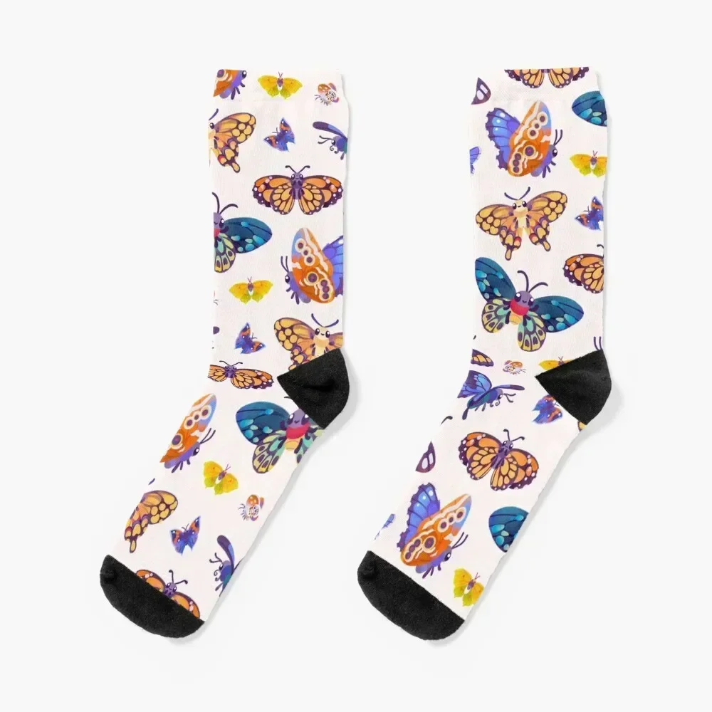 

Butterflies Day - bright Socks christmas stocking set short gift Woman Socks Men's