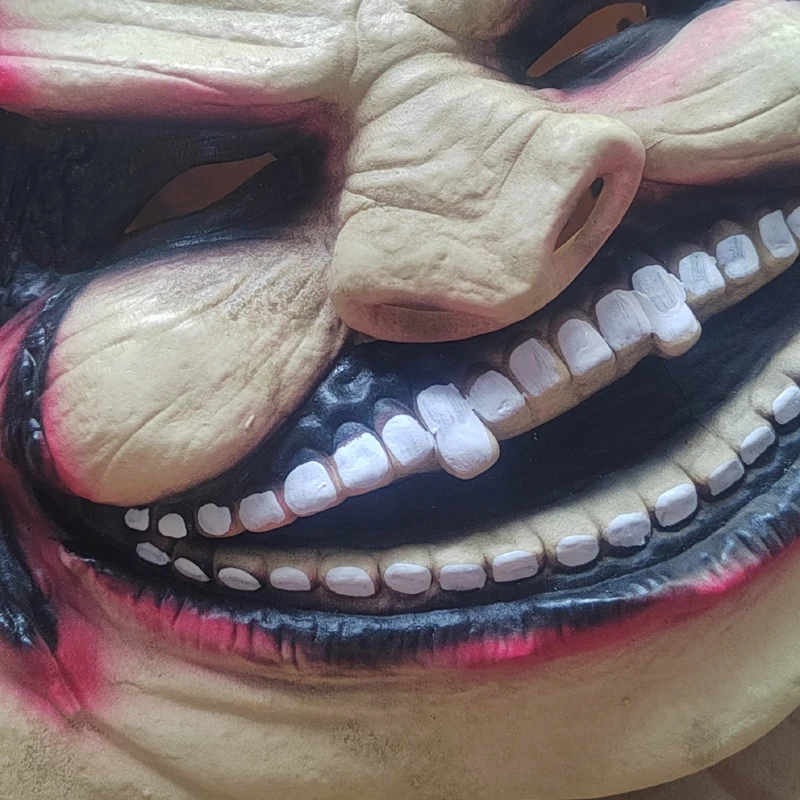 The Fiend Bray Wyatt Mask Latex Wrestling Halloween Mask Scary Demon Costume Cosplay Props Adjustable Elastic Devil Carnival Par