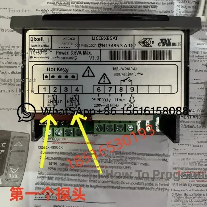 Digital Temperature Controller Thermostat XR01CX XR02CX XR03CX XR04CX XR06CX 110V 220V with NTC Probe for Refrigeration
