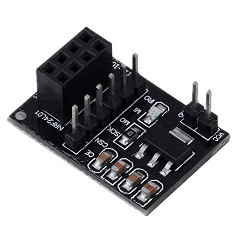 5 Pz NRF24L01 Modulo Adattatore Wireless 3.3 V Nuova Presa Piastra Adattatore Bordo Per 8 Pin Per Arduino NRF24L01 Modulo Wireless