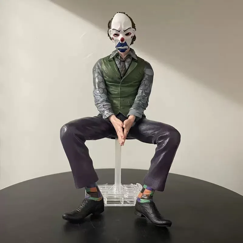 

Dc Joker Action Figure Sitting Statue Suicide Squad Anime Collectible Model Car Decor Home Display For Adult Collection Fans