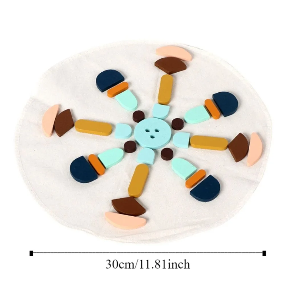 Puzzle en bois de forme géométrique, jouet éducatif Montessori en forme de couleur, pensée logique assortie