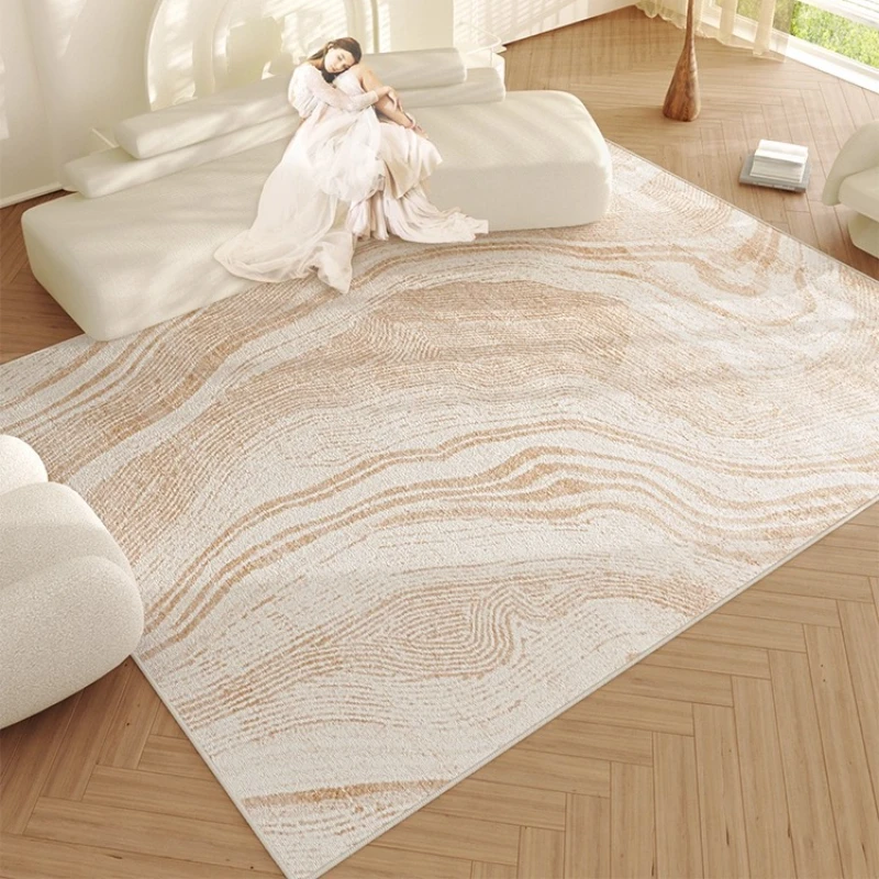 Cream Style Bedroom Decor Plush Carpet Thick Plush Lounge Floor Mat Fluffy Soft Study Rug Large Area Carpets for Living Room