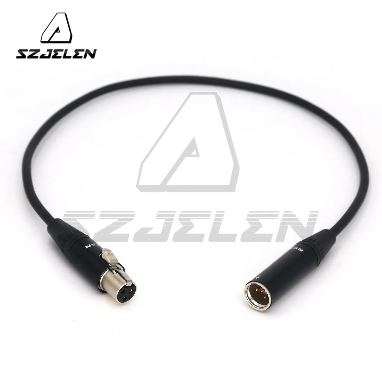 Mini XLR 4Pin TA4M to 3Pin TA3F Microphone Adapter Cable for AKG Bodypack Shure