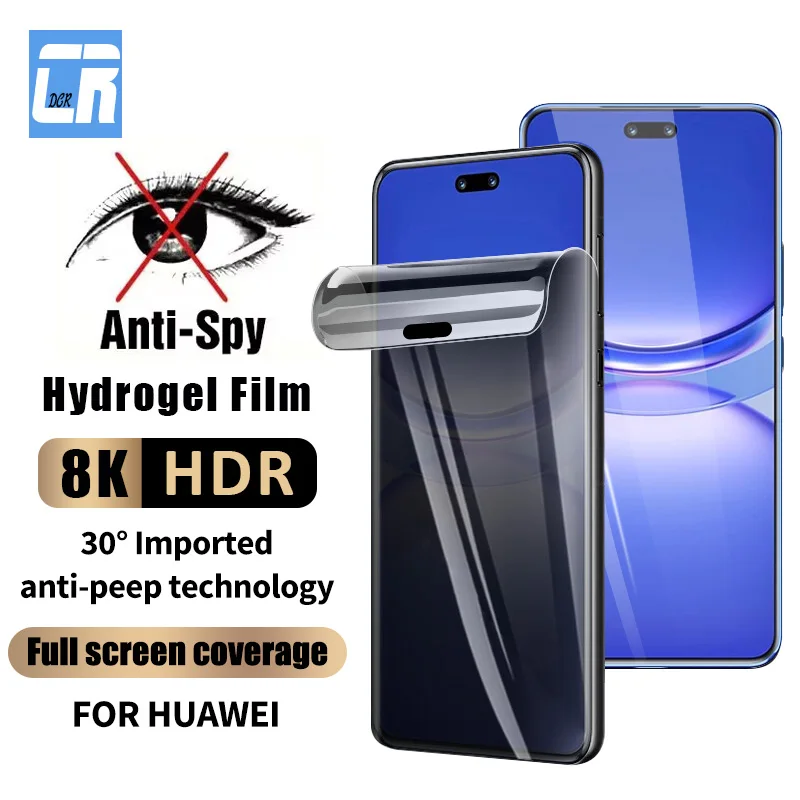 

3D Curved Privacy Hydrogel Film For Huawei Nova 12 11 10 9 8 7 Pro Screen Protector For Huawei Nova 12 Ultra Anti Spy Soft Film