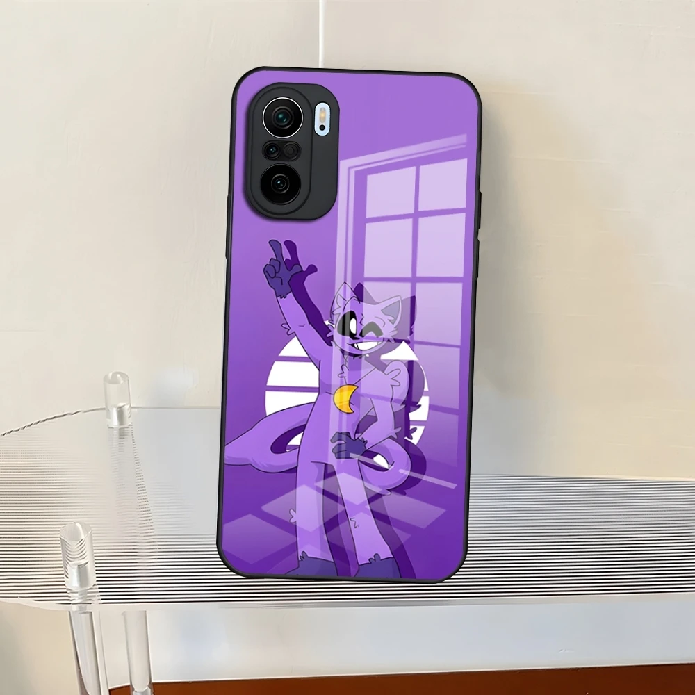 Capa C-Catnaps e D-Dogday, tampa de vidro temperado, Redmi 13 12 13c 12c Note 13 Pro Plus 11 12 Pro 10 12s 11s