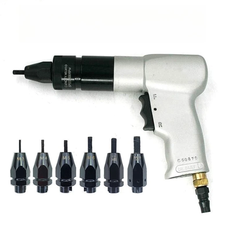 Pneumatic Nut Rivet Gun Auto Pulling Riveter for Nut Bolt Fastening Tool