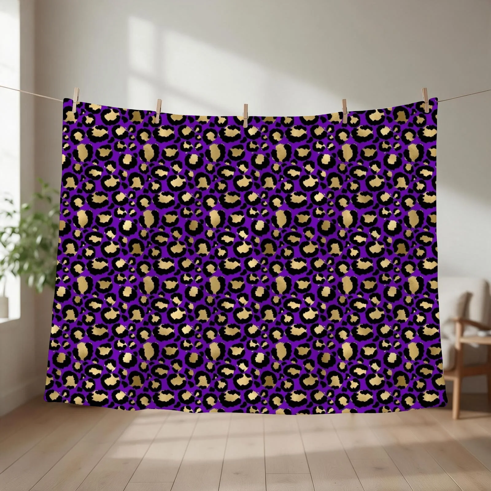 Purple Leopard Pattern Throw Blanket Winter beds Summer Beddings Blankets For Baby Hairys Blankets