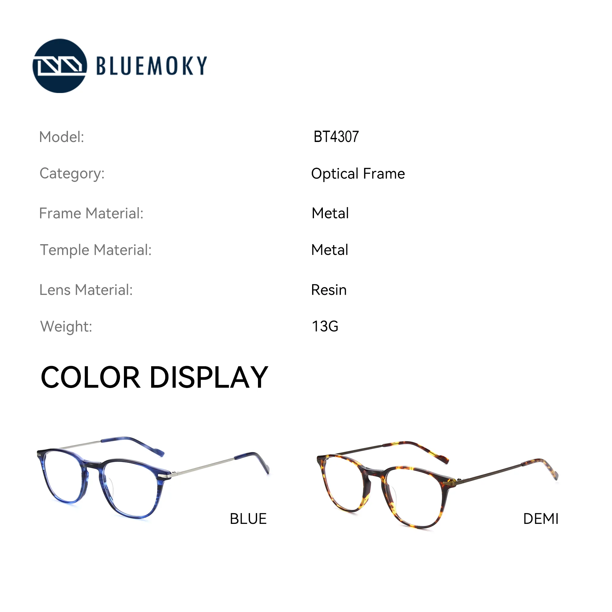 نظارات طبية مستديرة مخصصة مصنوعة يدويًا من الأسيتات من BLUEMOKY، نظارات فوتوكروميك للنساء والرجال، قصر النظر البصري التقدمي