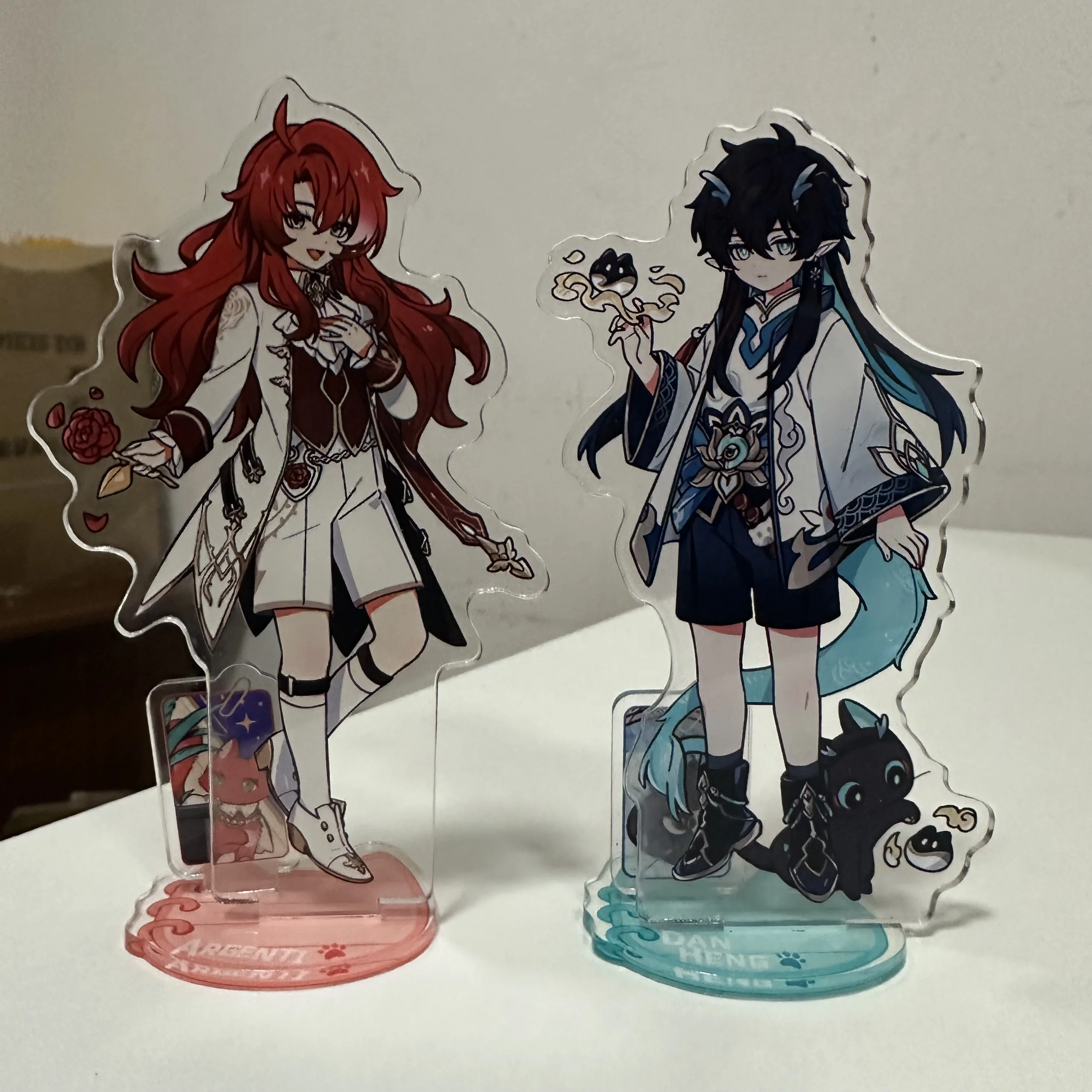 10CM Game Honkai: Star Rail Figures Argenti Imbibitor Lunae Jingliu Cosplay Acrylic Stand Model Plate Desk Decor Standing Sign