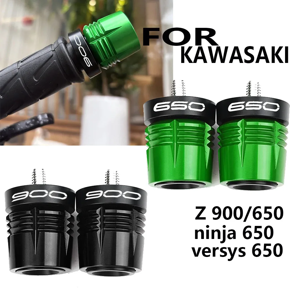 

Для KAWASAKI Z650 Z900 Z 900 Ninja 650 Versys650 2017-2023 2024 2025 аксессуары для мотоциклов с ЧПУ, ручки для руля, заглушки, колпачки