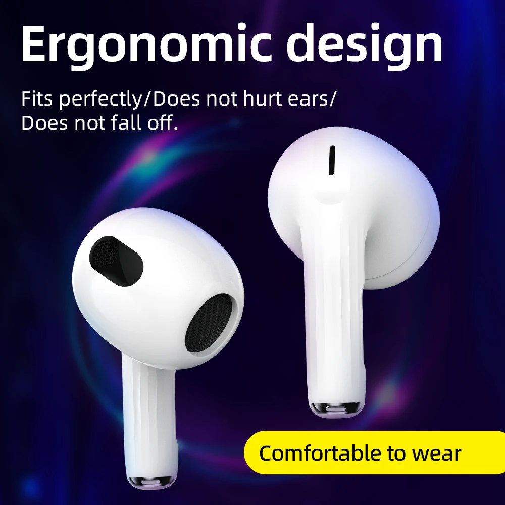 HOCO-auriculares inalámbricos TWS con micrófono, cascos con Control táctil, Bluetooth 5,3, estéreo Dual, reducción de ruido y bajos