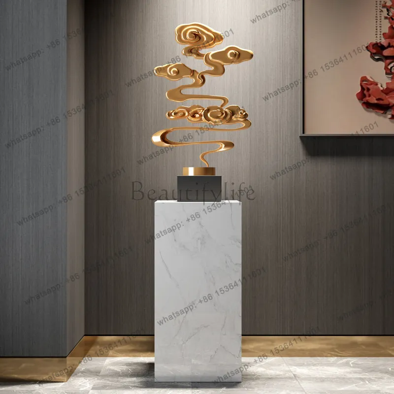 PG auspicious cloud sculpture entrance entrance floor ornament office hotel villa decoration living room cabinet