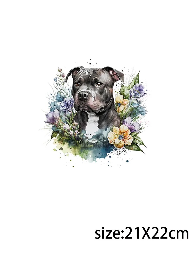 LETOP 20oz Dogs With Flowers Uv Dtf Sticker Mug Cartoon Stickers For Water Bottles Plastic Cup Logo Sticker