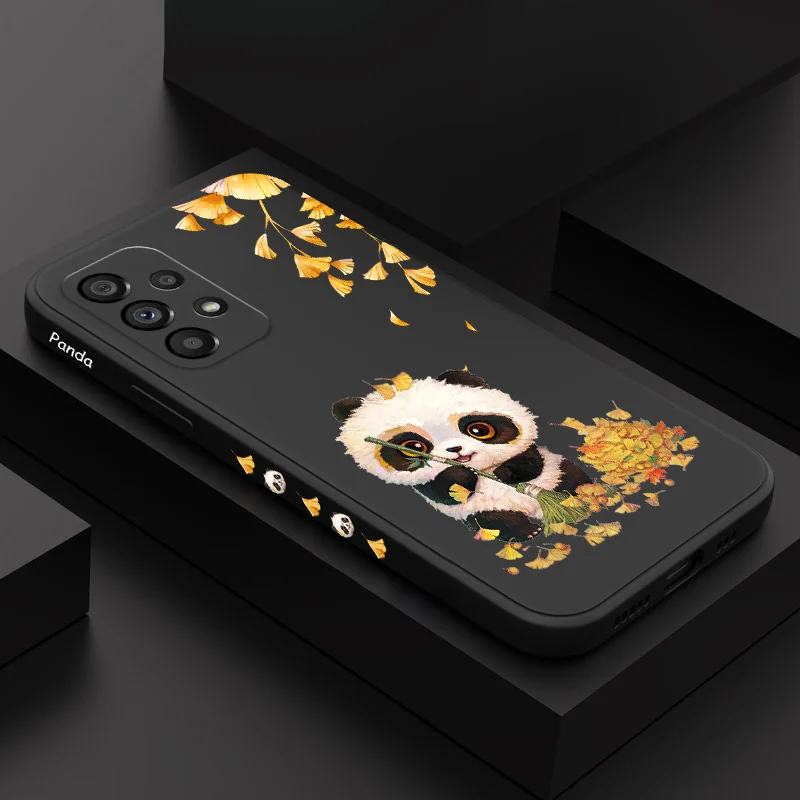 

Hardworking Panda Phone Case For Samsung Galaxy A73 A53 A33 A23 A13 A03 A72 A52 A52S A32 A22 A12 A71 A51 A31 A21S 4G 5G Cover