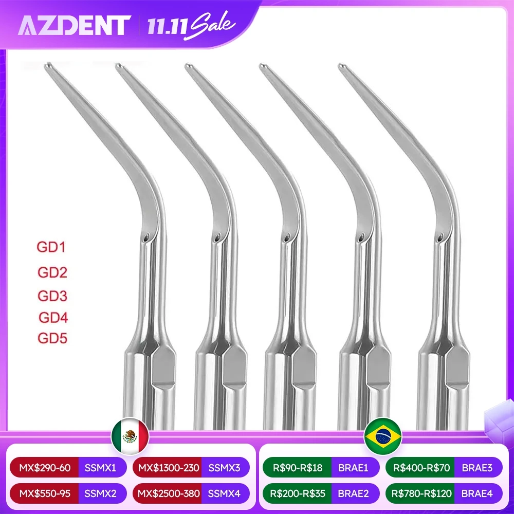 AZDENT 1Pcs Dental Scaling Tip Fit for SATELEC DTE NSK Dentist Ultrasonic Scaler Handpiece