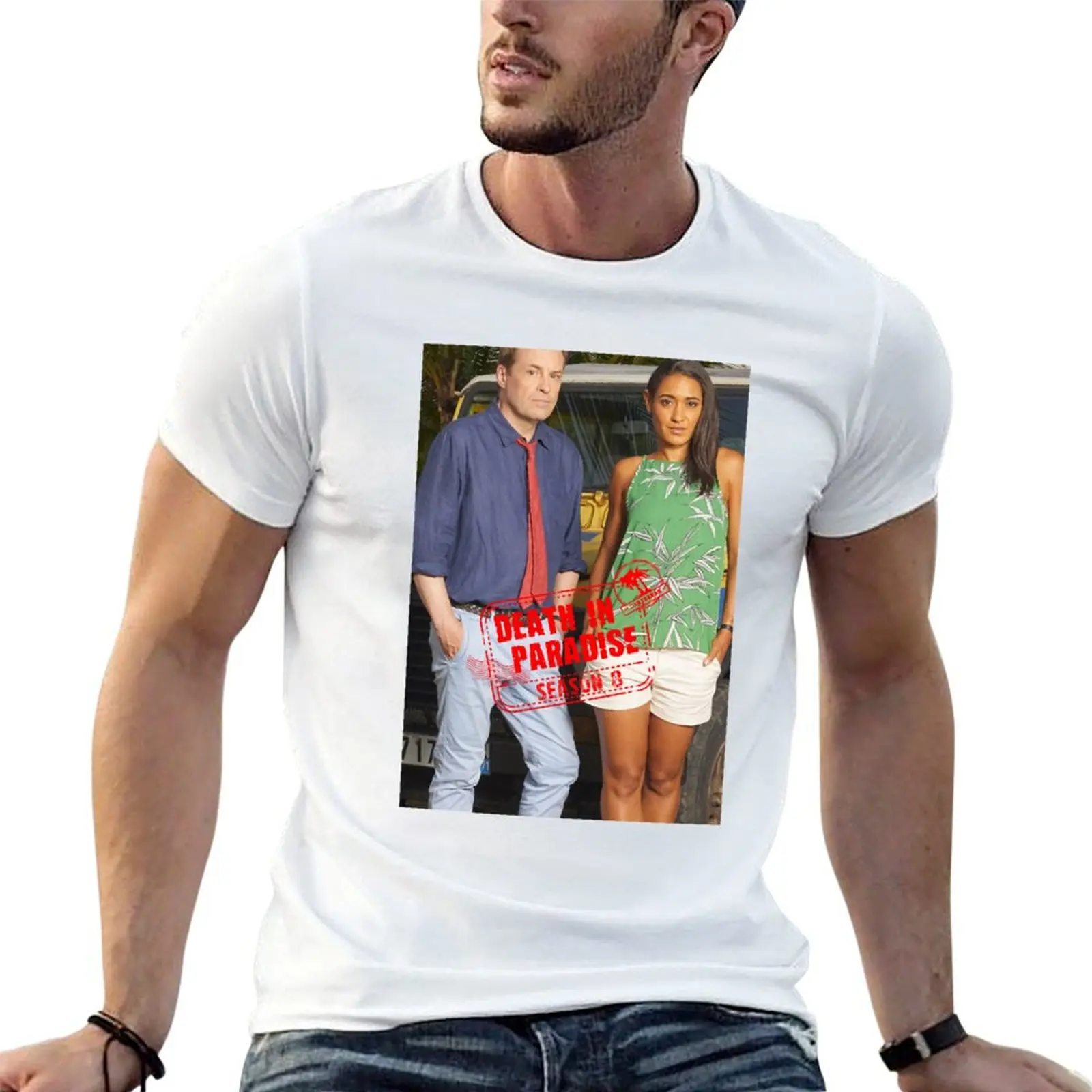 مجلة غامضة ليتل ريتشارد الموت في الجنة Bbc الموسم 8 بيرجاين تي شيرت رجل تي شيرت تيشيرت صيفي #1