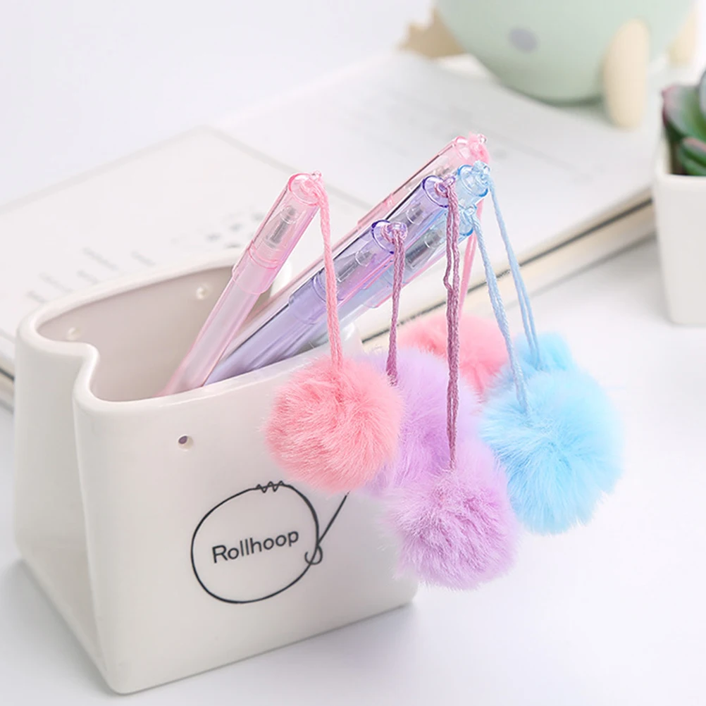 

10 Pcs Neutral Pen Pendant Roller Sign Plastic Gel Pens Cartoon Student Writing Creative Students Brush