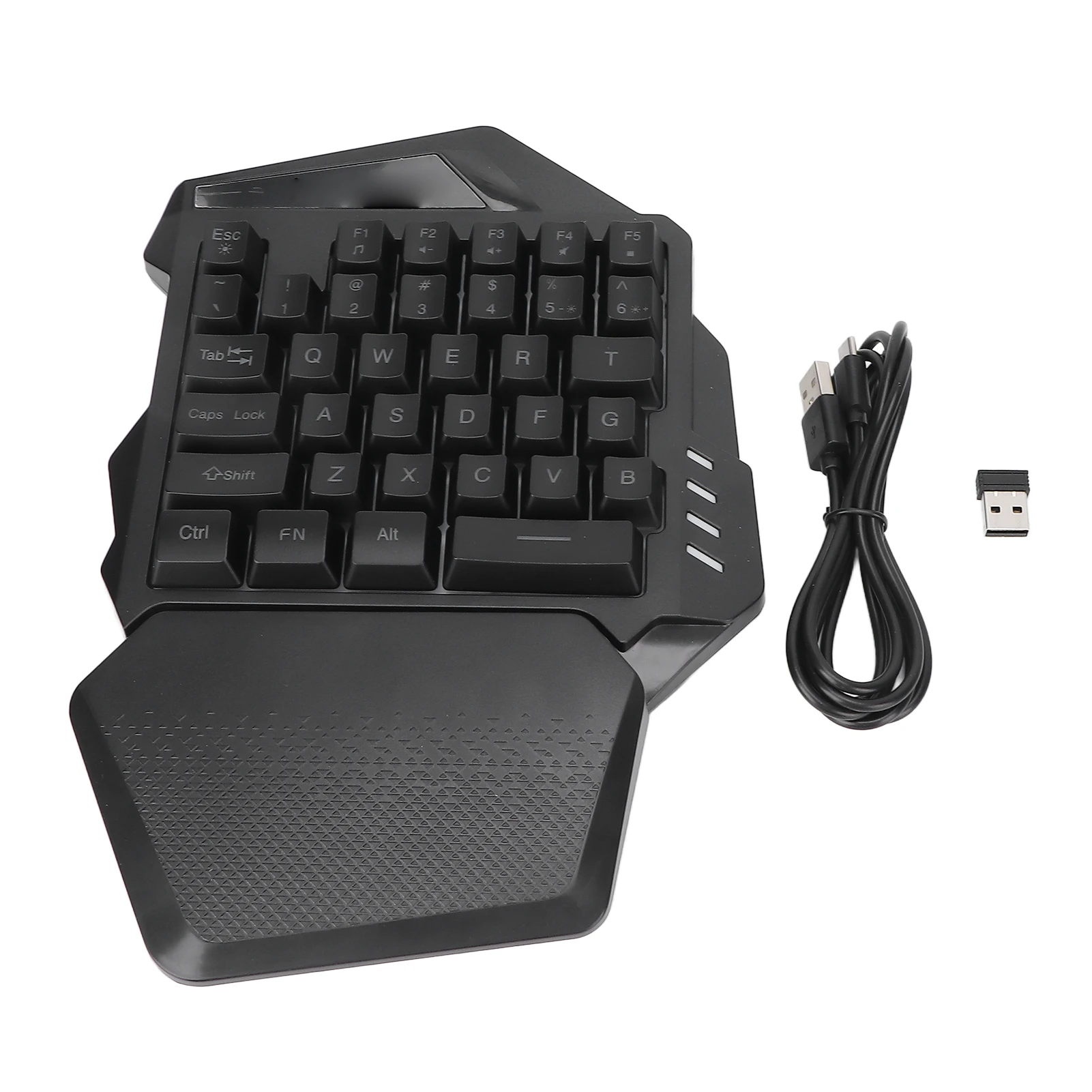 One Handed Gaming Keyboard 2.4G Wireless RGB Lighting ABS 35 Keys Gaming Keyboard for Computer