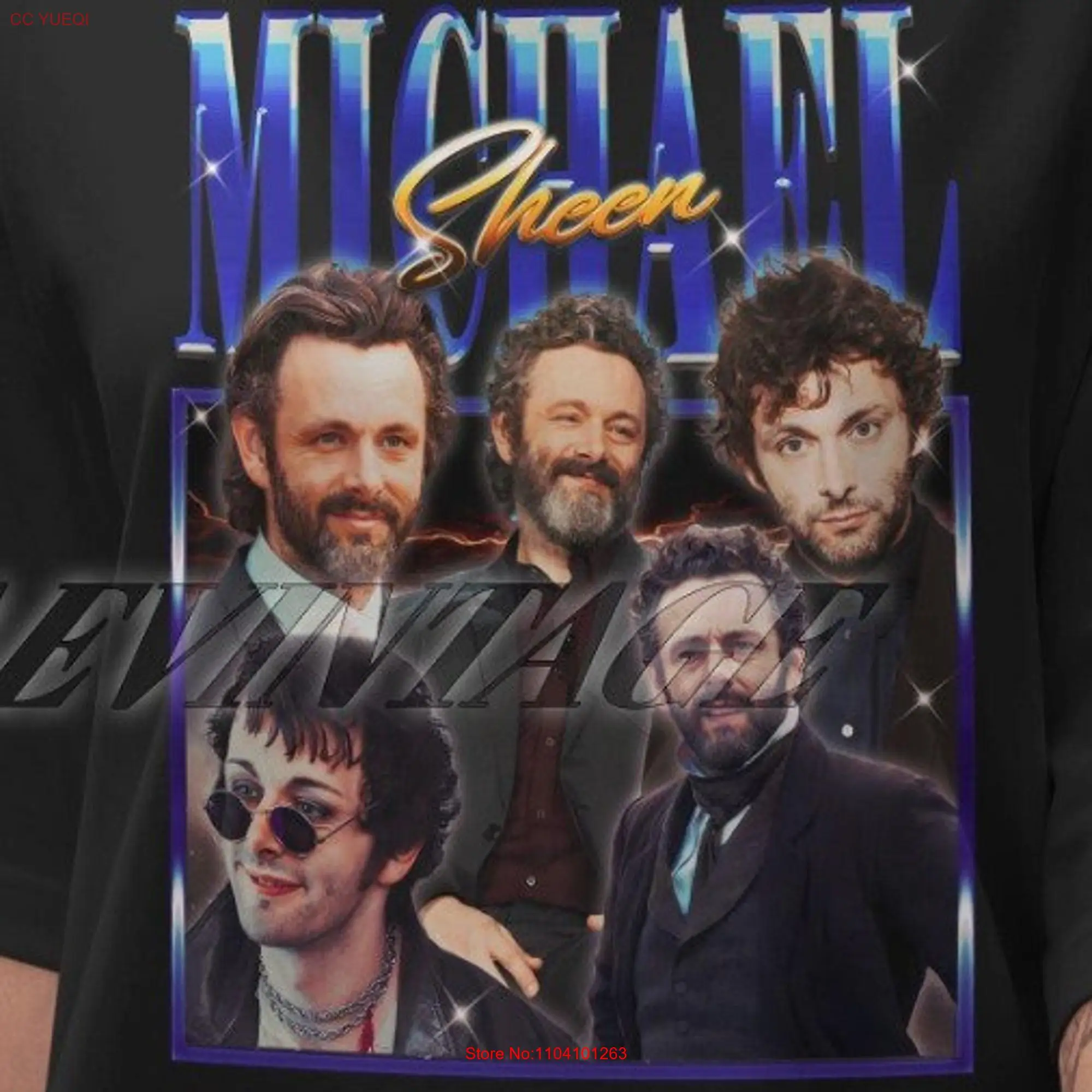 Limited Michael Sheen Vintage T Shirt Fan Cool Art Merch long or short sleeves